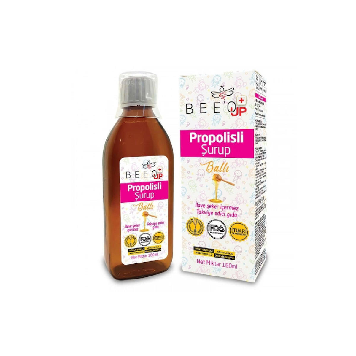 Bee’o Up Propolisli Ballı 160 ml Çocuk Şurubu