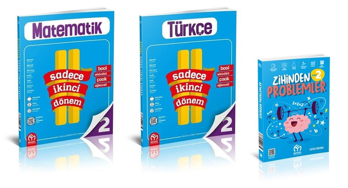 2. Sınıf Sadece İkinci Dönem Türkçe, Matematik ve Zihinden Problemler Soru Bankası