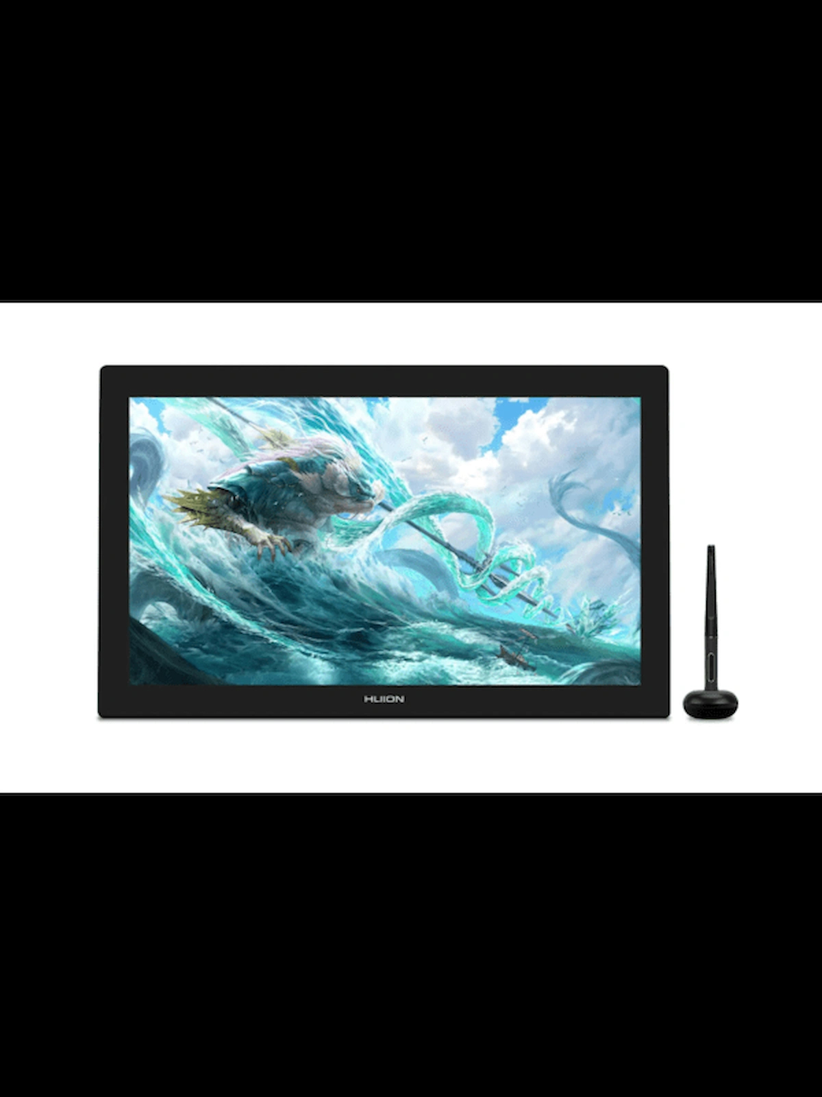 Huion Pen Display Kamvas Pro 24 IPS Panel QHD Grafik Tablet 52.68cm x 29,63cm, 8192 Kademe Basınç Hassasiyetli, %120 sRGB, 5080LPI, 2560x1440 Çözünürlük (HUGT-240)