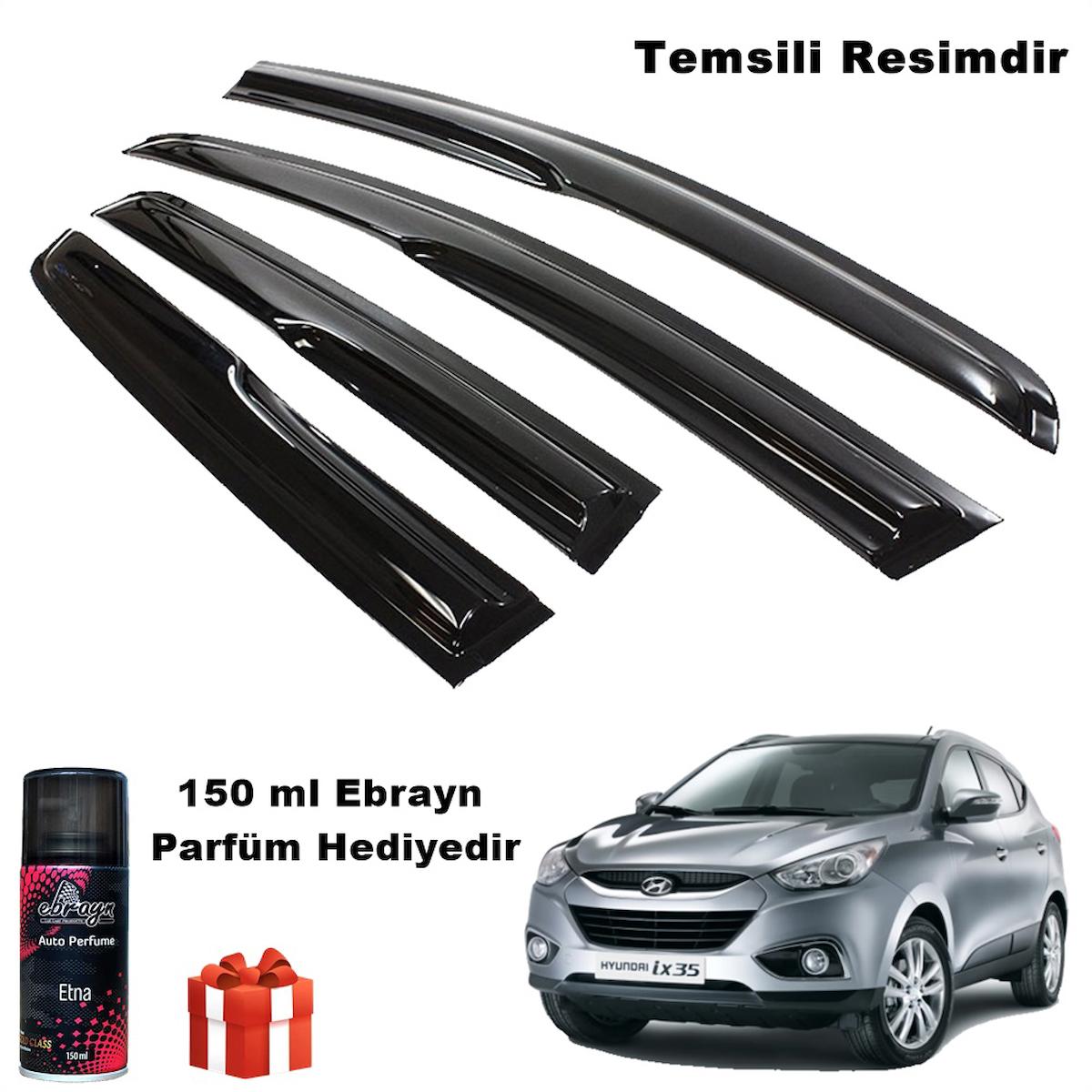 Hyundai Ix35 Mügen Cam Rüzgarlığı 2010 - 2015 Arası 4 Lü Takım Koku Hediyeli