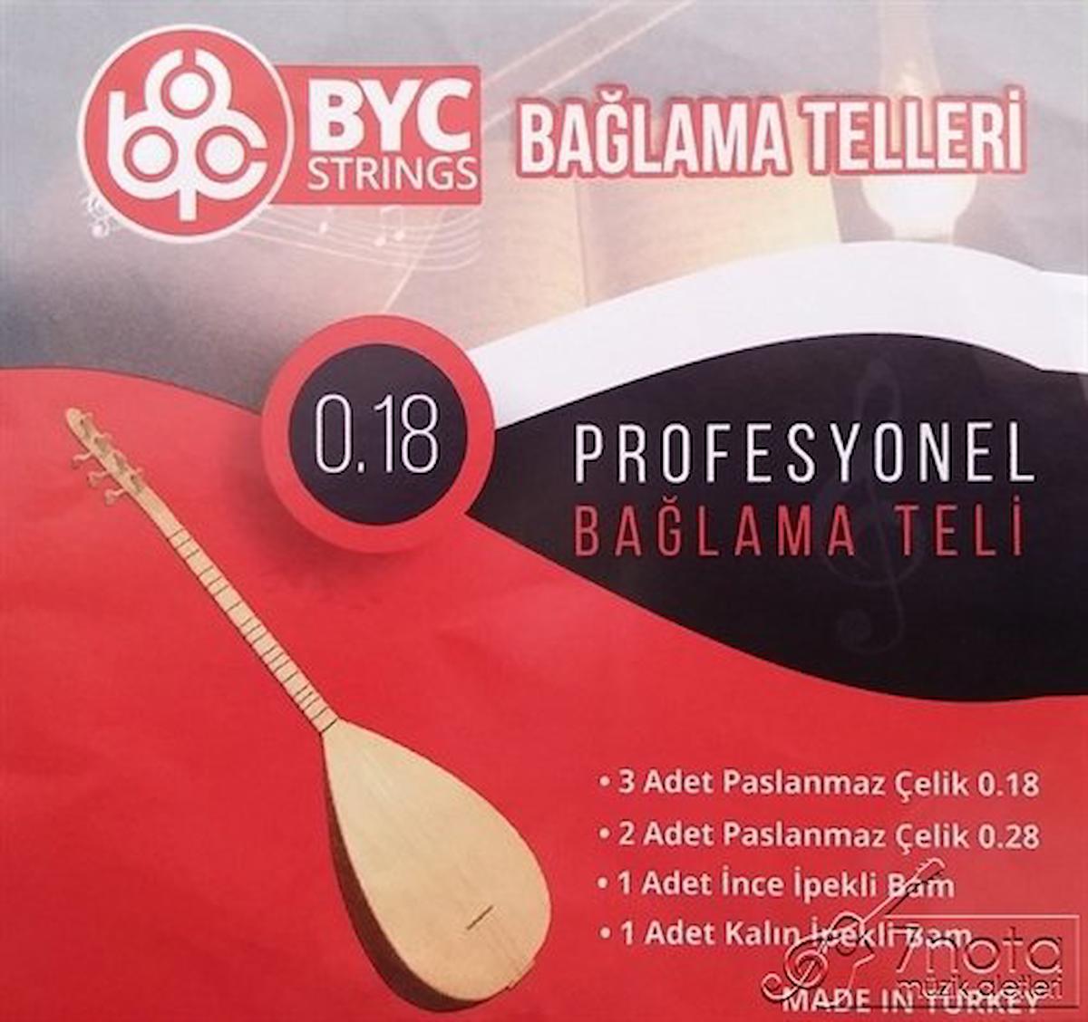 LongMoon Byc18 Kısa Sap Bağlama Teli Takım Profesyonel 0.18 Kısa Sap