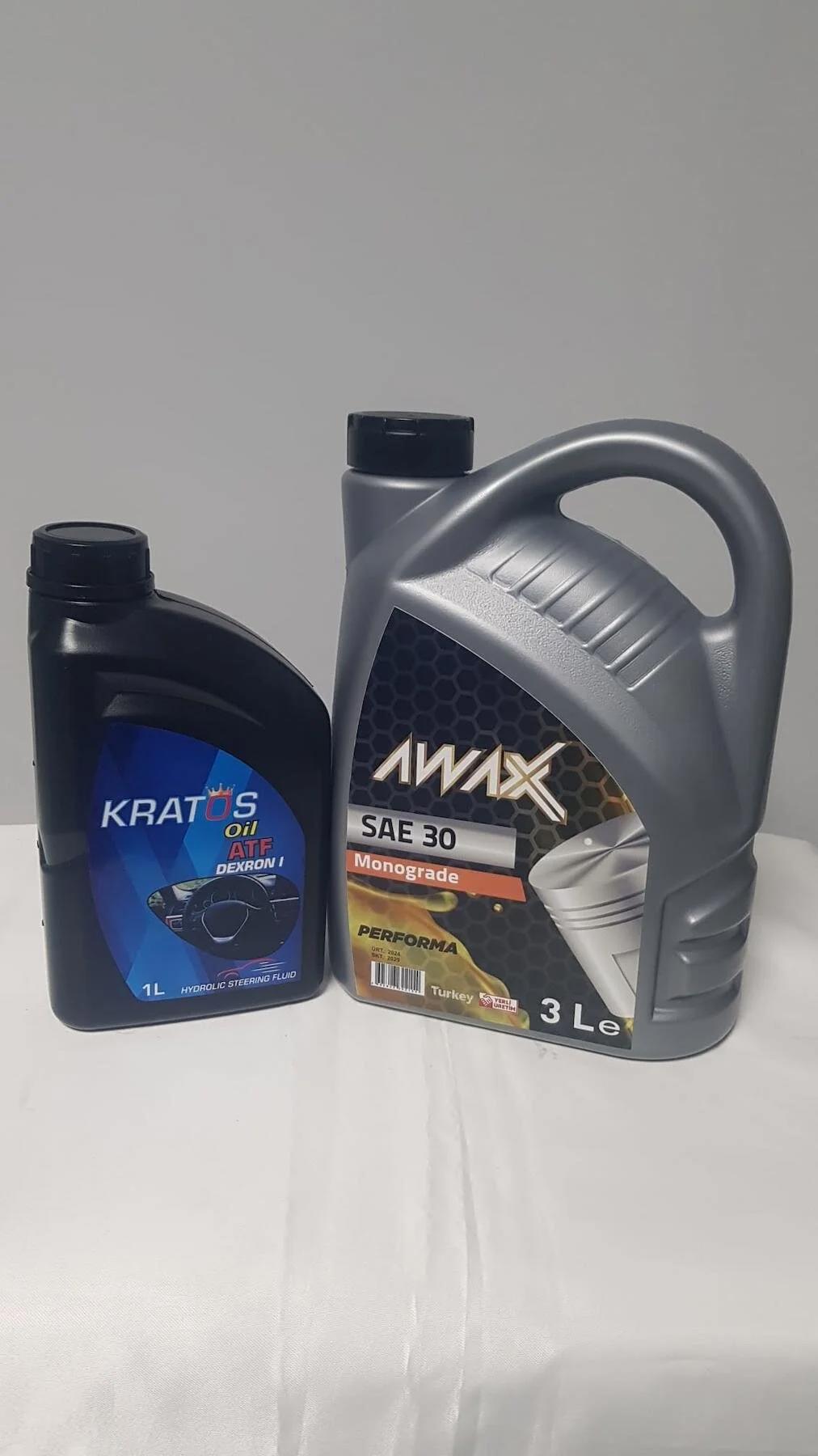 AWAX SAE 30 3 LT MOTORLU TESTERE VE ZİNCİR YAĞI (ATF 1 LT HEDİYELİ)