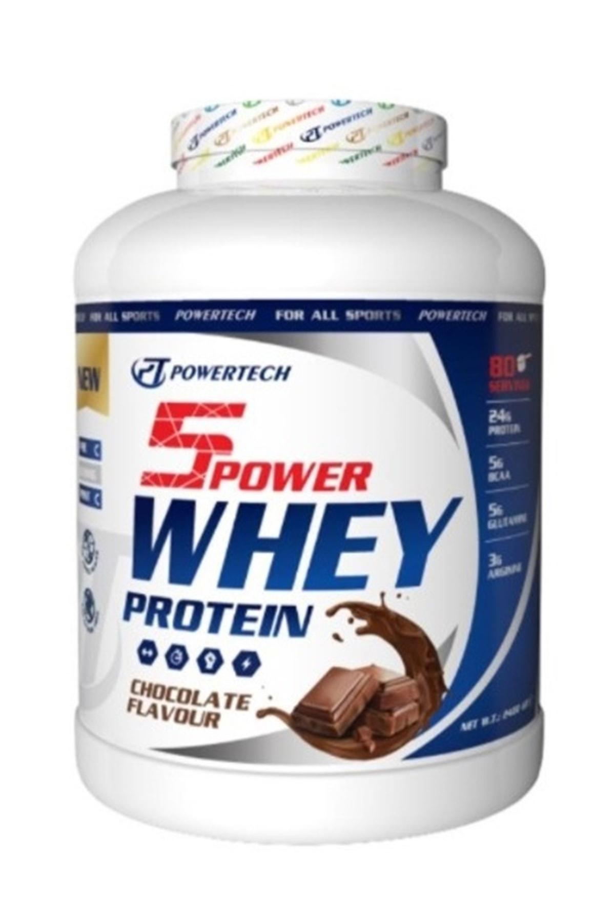 5power Whey Protein 2400 Gr Çikolata Aromalı Protein Tozu Whey2400c