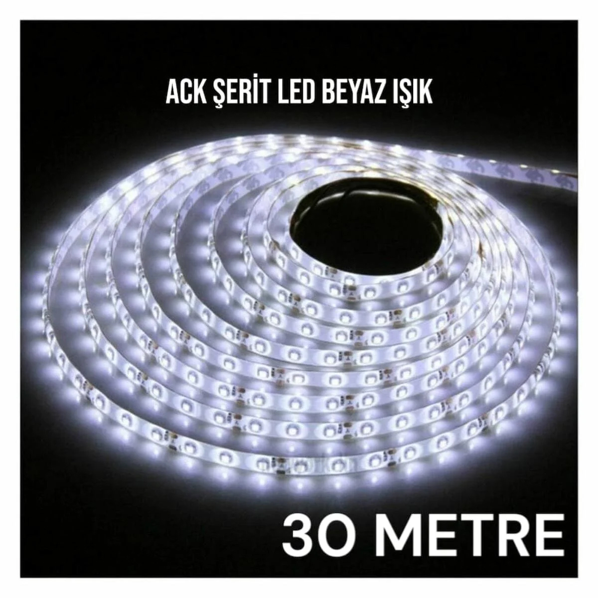 Asyagrup Ack İç Mekan Şerit Led / 4040 - Beyaz Işık - 30 Metre