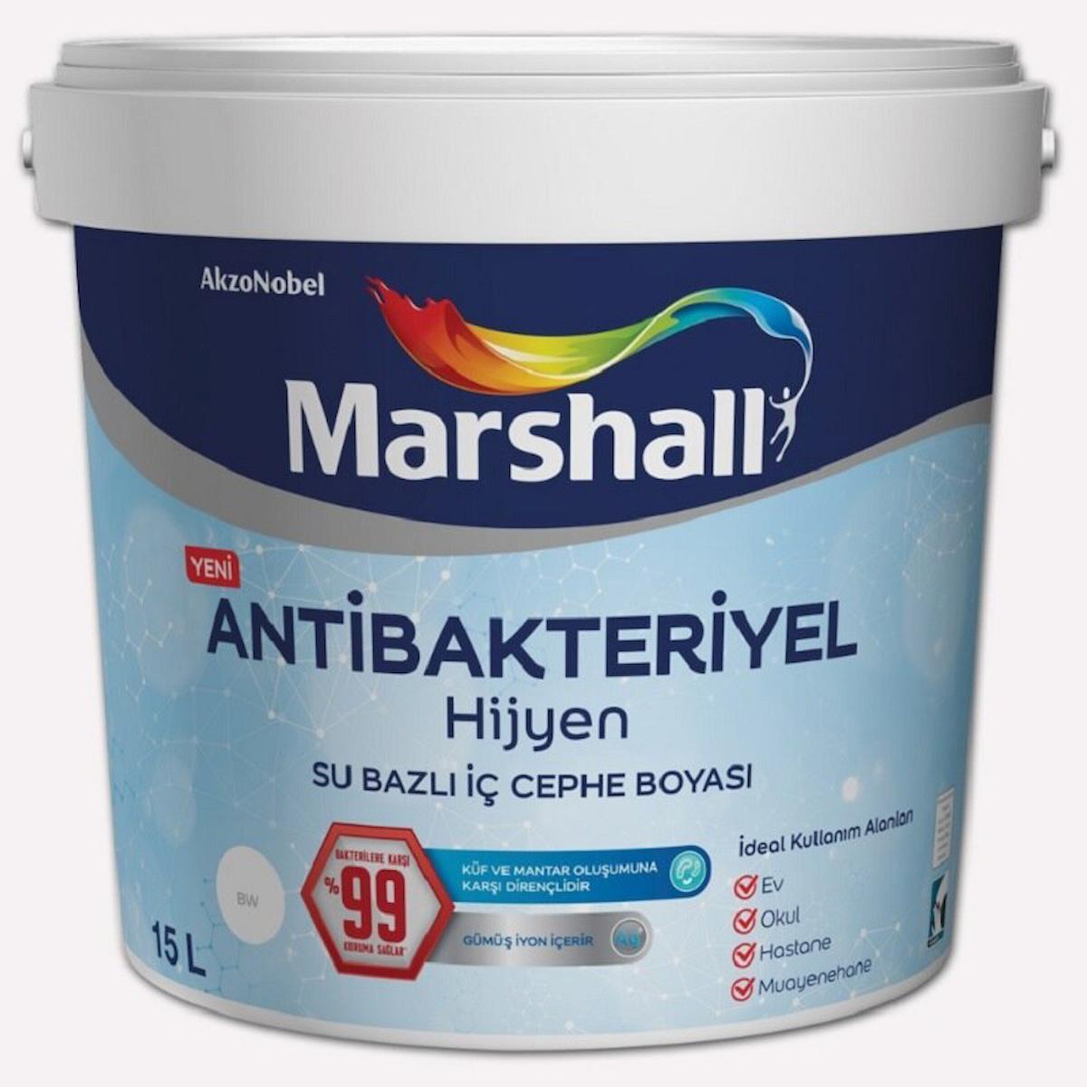 Marshall Antibakteriyel Hijyen Iç Cephe Duvar Boyası 15 Lt (20Kg) - Şampanya