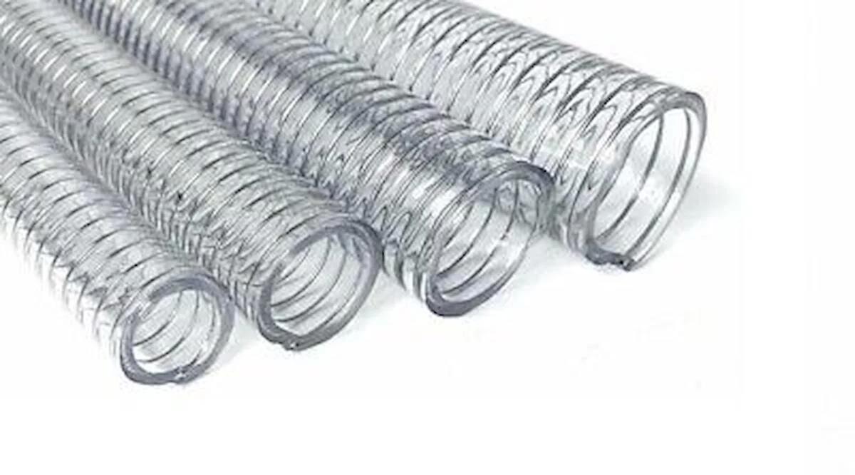 Pvc Helezon Spiral Tel 10 mm Şeffaf