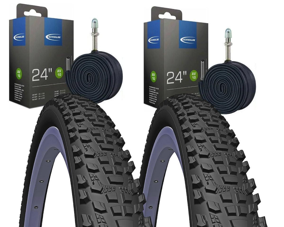 Mitas Ocelot + Schwalbe 24x2.10 Bisiklet Lastik Set 2Dış 2İç