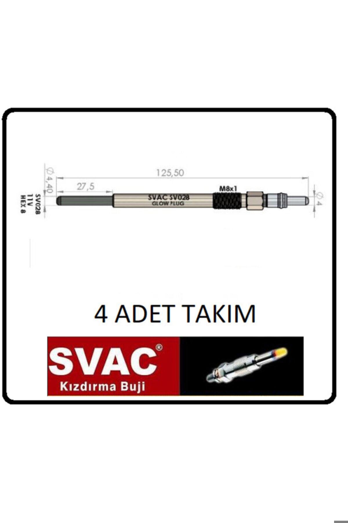 Kızdırma Buji 107-207-307-308-407-1007-3008 Bipper 1.4-1.6 Hdı-4x 4 Ad. Takım Sv028