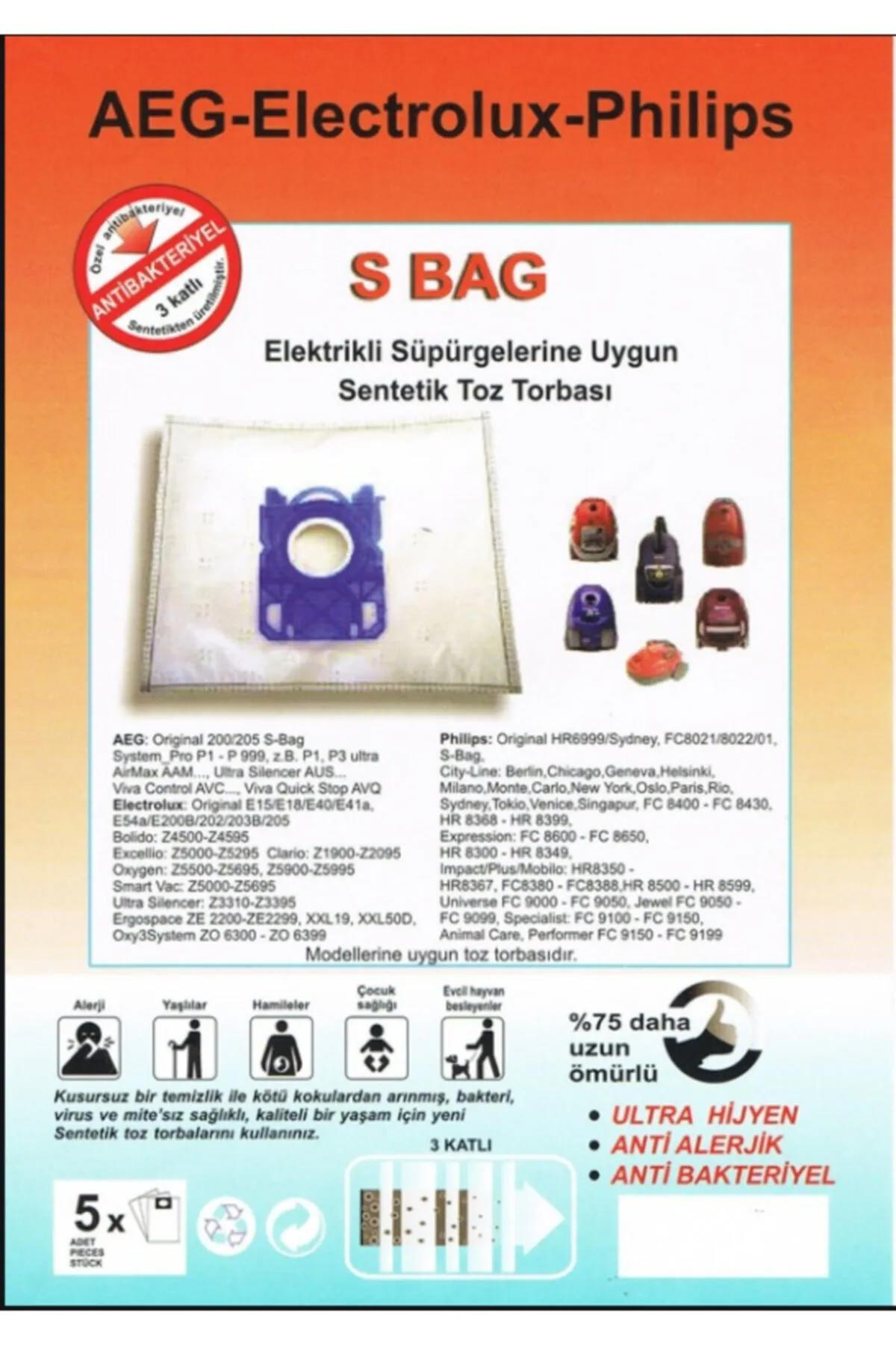 -elektrolüx-s-bag Süpürge Torbası 20 Adet