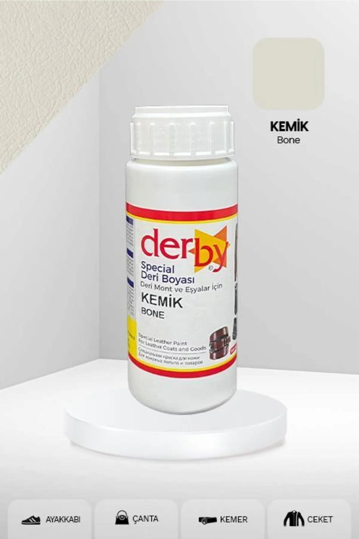 Mont Direksiyon Koltuk Deri Boyası 100ml, Kemik