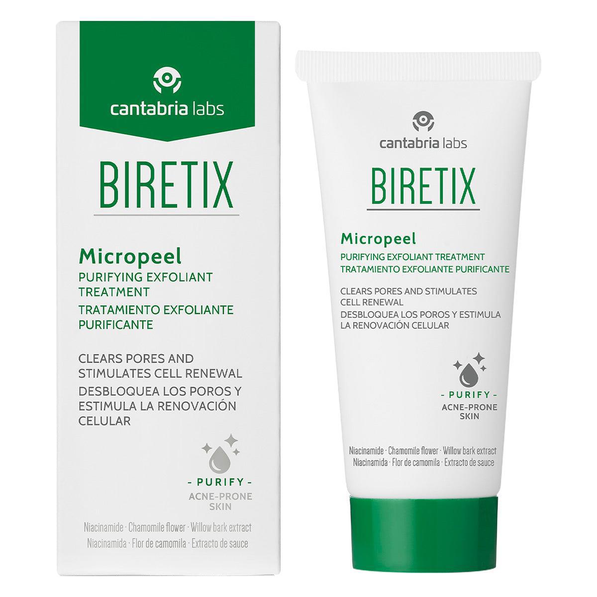 Cantabria Labs Biretix Tüm Ciltler için Arındırıcı Yüz Temizleme Jeli 50 ml 