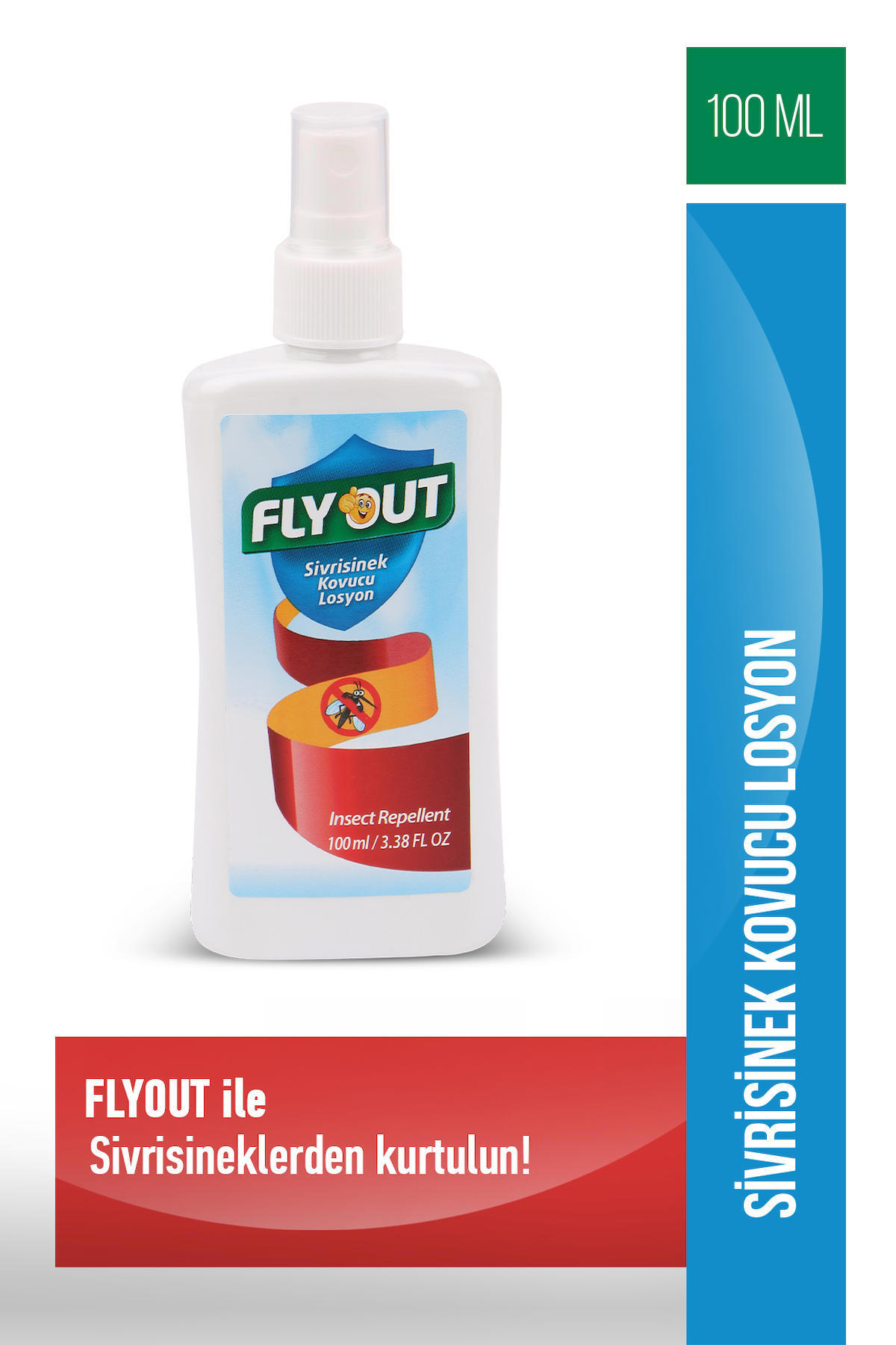 Flyout Sivrisinek Kovucu Sprey 100 ml. 1 Adet