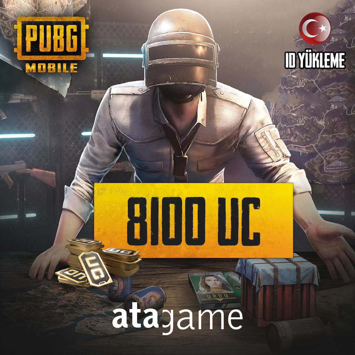 PUBG Mobile 8100 UC - TR ID