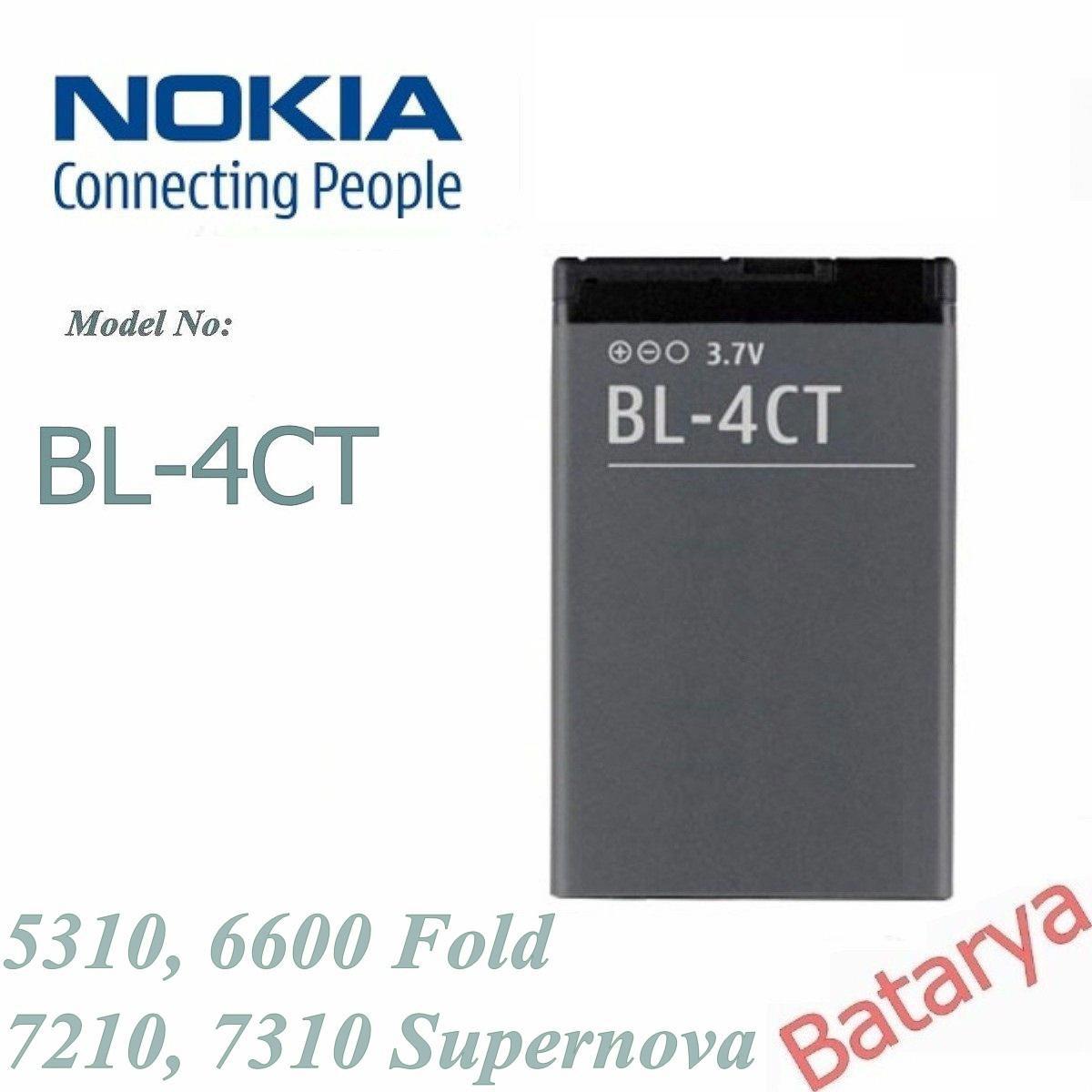 Nokia BL-4CT Batarya 5310, 6600 Fold, 7210 Supernova, 7310 Supernova Uyumlu Batarya