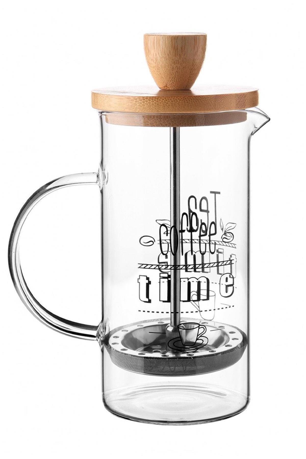 Bambu Kapaklı French Press 350 ml