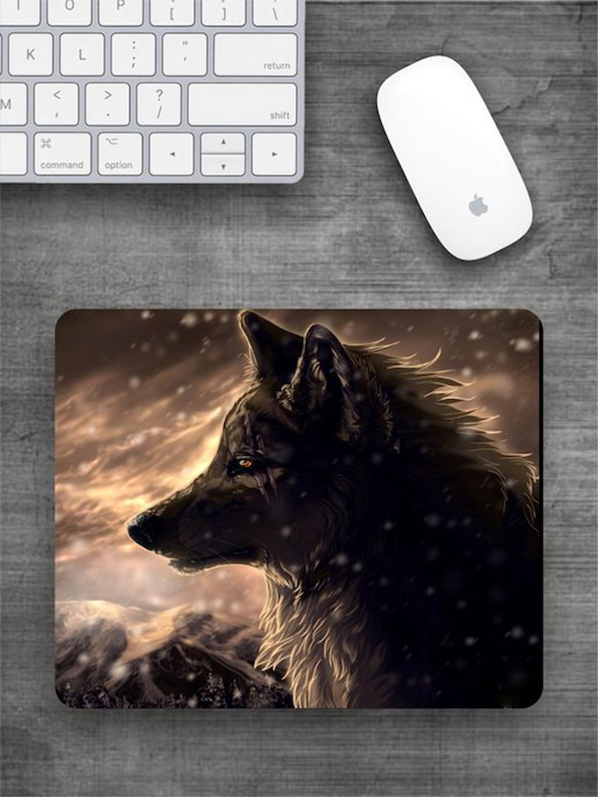 KURTLAR Baskılı Dikdörtgen Mouse Pad BSKBZR