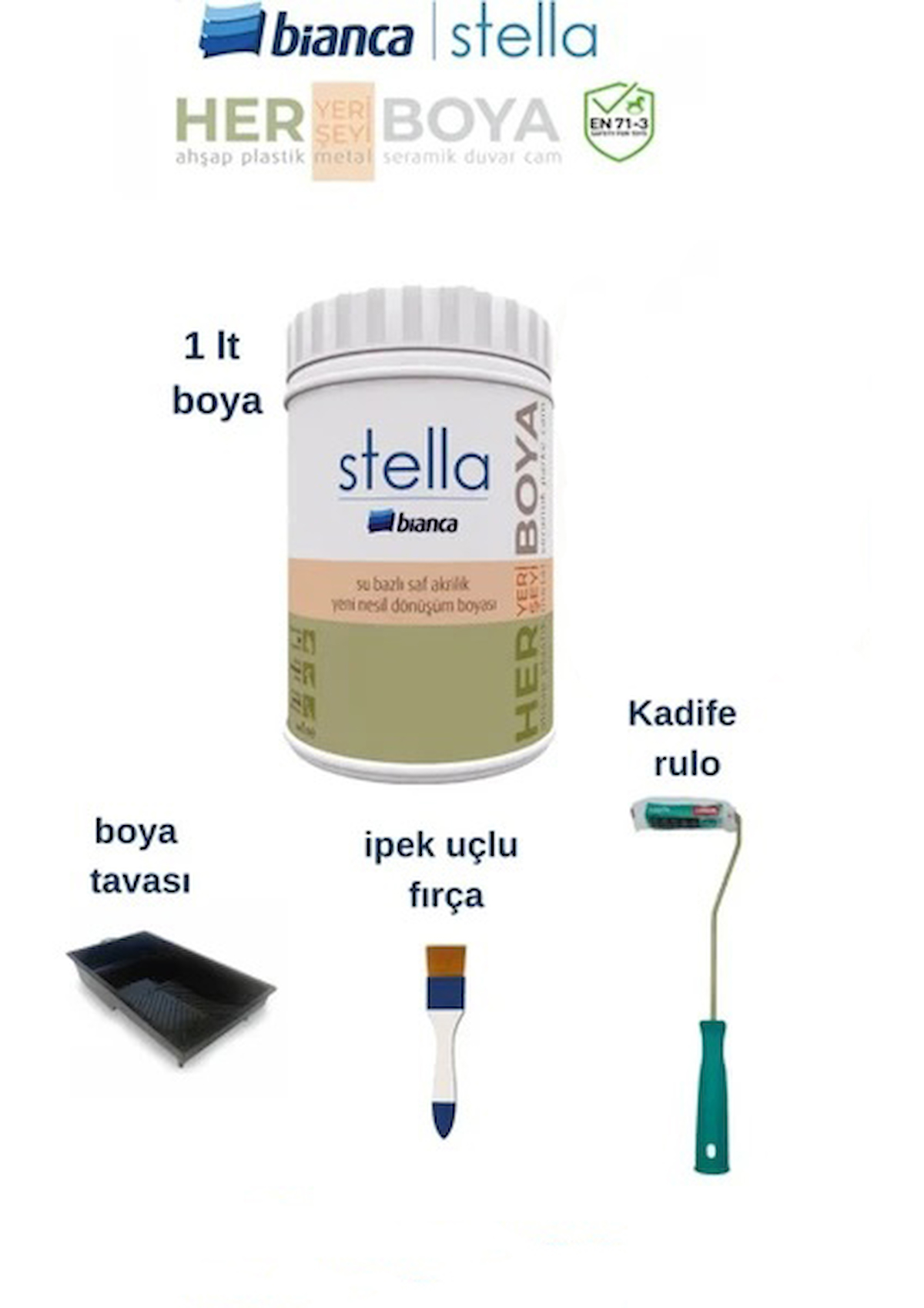 Bianca Stella Boya Seti - Antrasit Gri