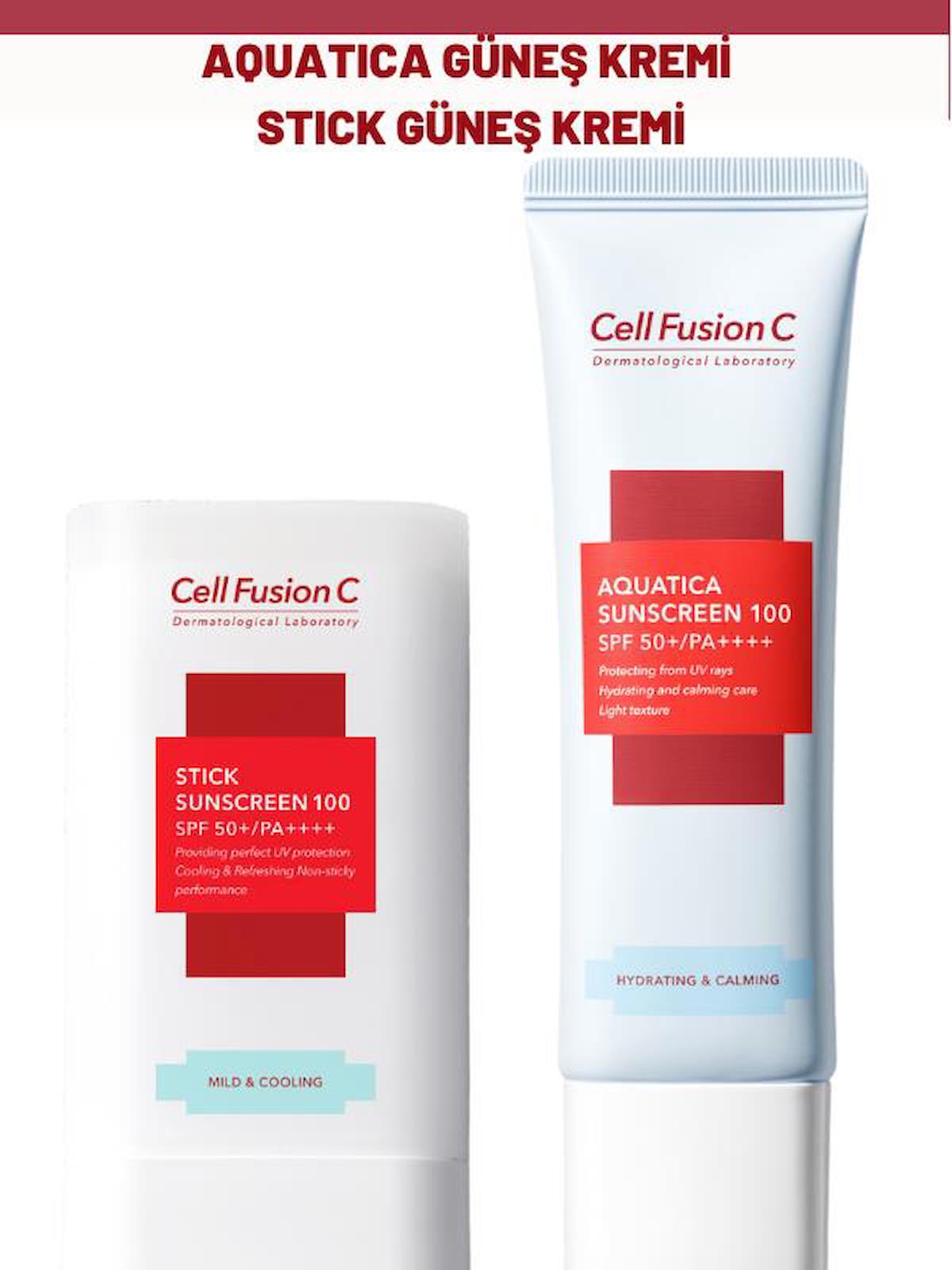 Cell Fusion C Advanced Güneş Kremi ve Aquatica Stick Güneş Kremi