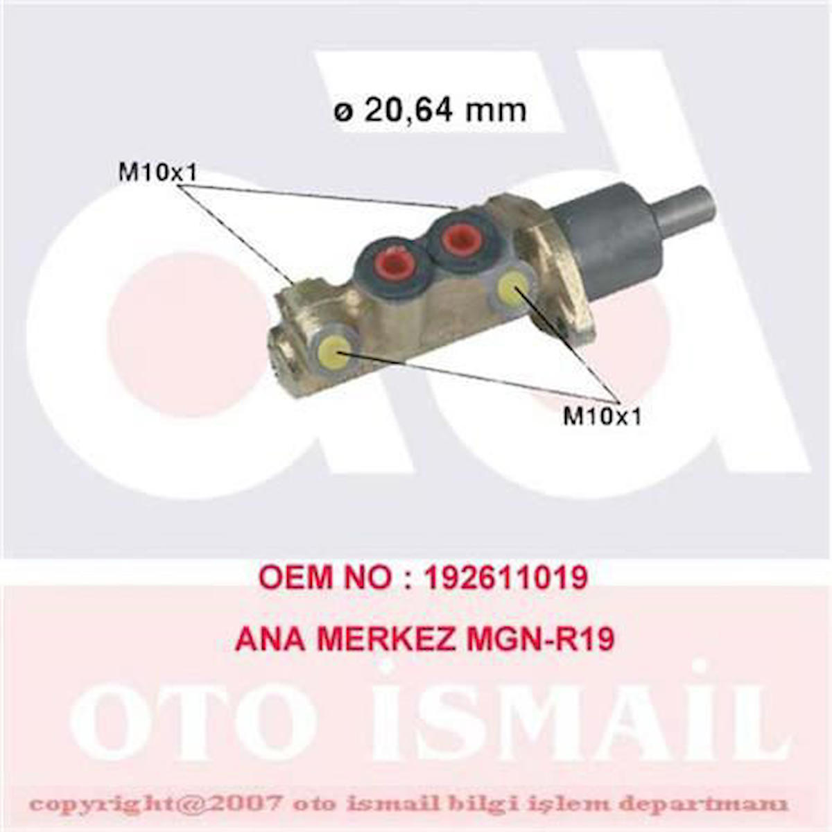 CIFAM Ana Merkez R19 I-Iı-Megane I 96-03 Clio 90-98 P106 91-96 -Toledo 91-99 -Polo 81-