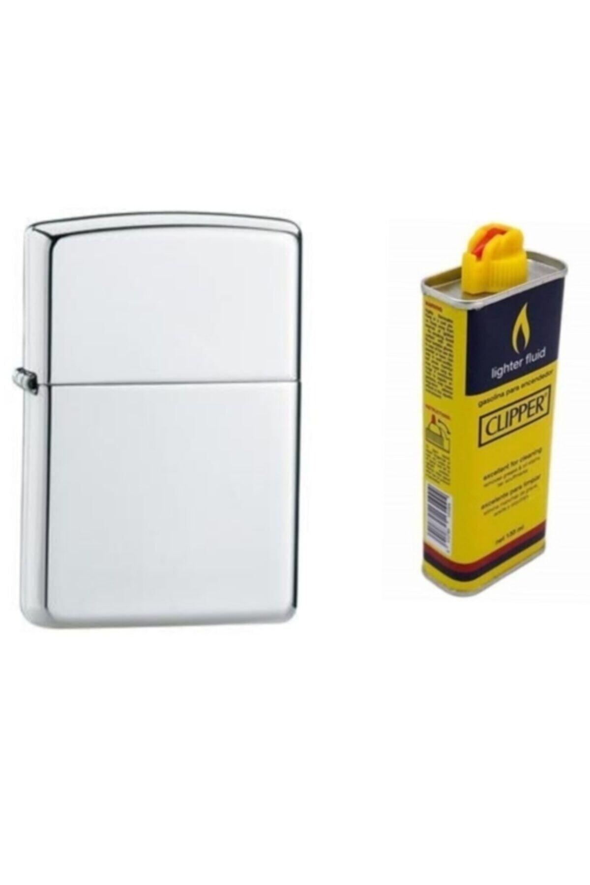 Vindproof Lighter Çakmak Metal( Zippo Çakmak Benzini 133ml Hediye)