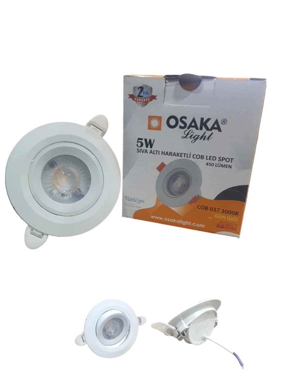 Asyagrup Osaka 5w Sıva Altı Hareketli Led Spot - Günışığı