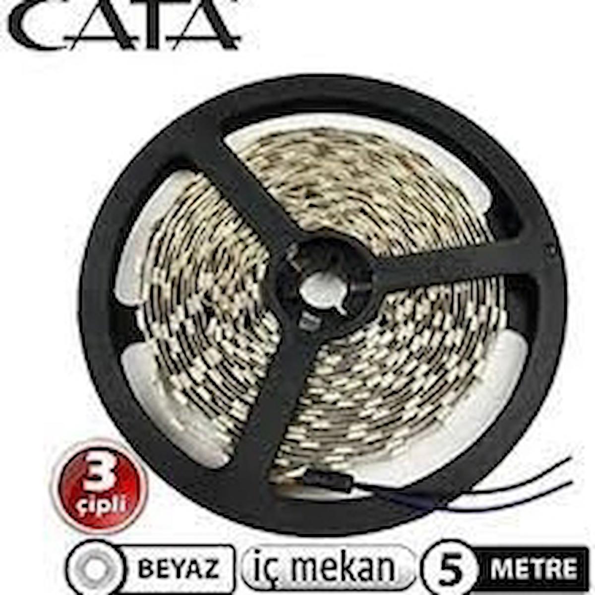 CATA 4480 10W BEYAZ 10 ÇİP İÇ MEKAN ŞERİT LED 5MT