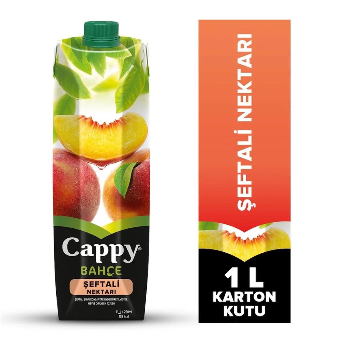 Cappy Şeftali Nektarı Meyve Suyu 1 lt ( 2 adet )