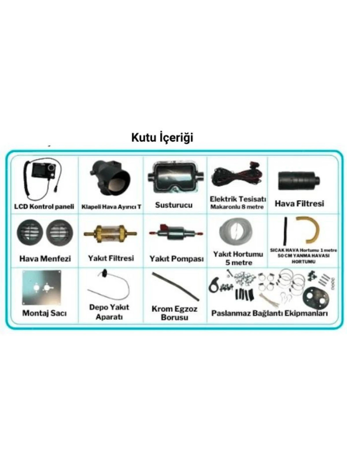 Webasto Tipi 5.5 kW 24V Isıtıcı Full Paket