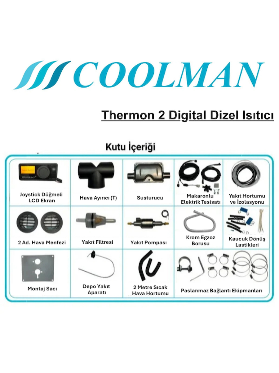 Webasto Tipi Thermon 2 Digital Dizel Isıtıcı 2.8 kW (12V)