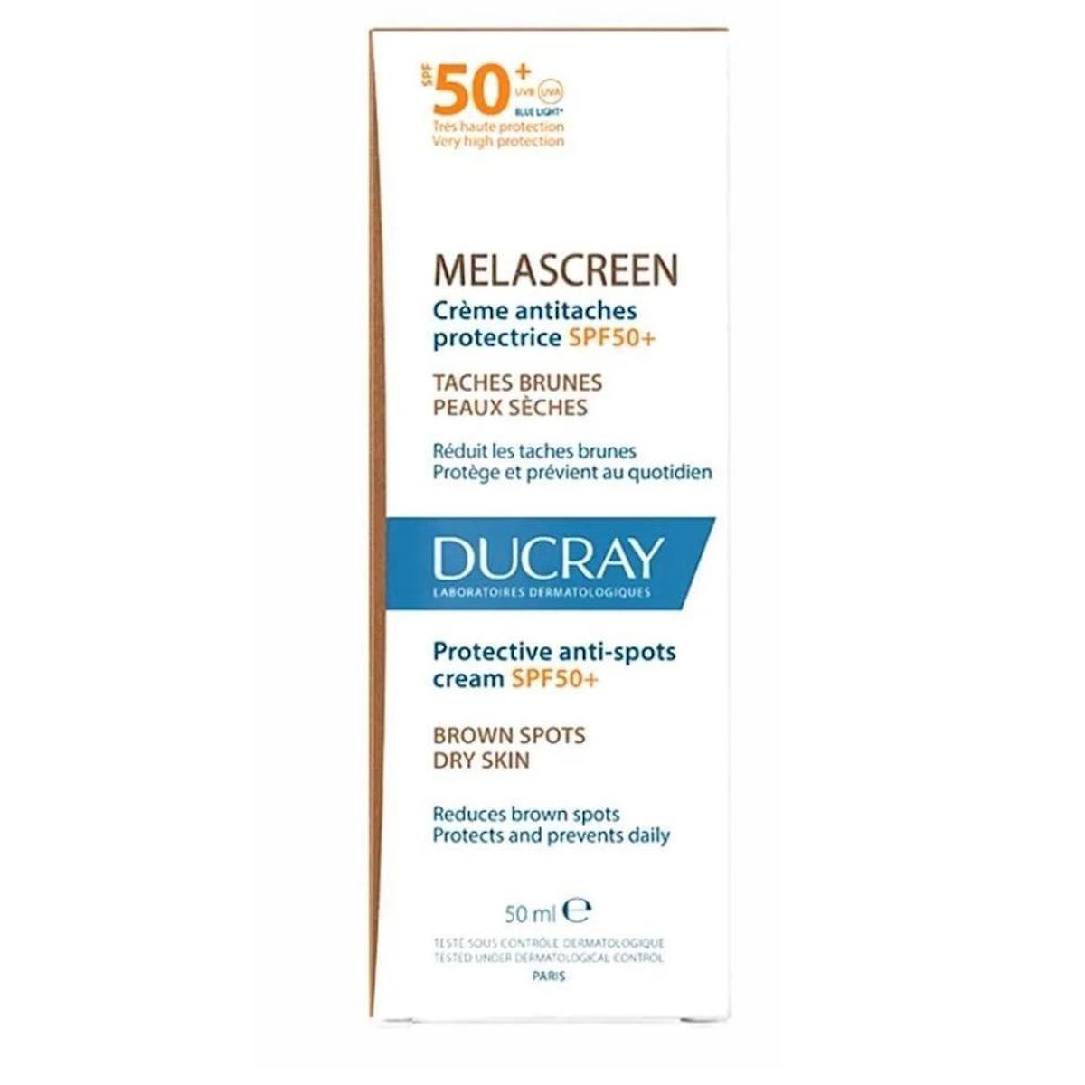 Ducray Melascreen Leke Eğilimli ve Kuru Ciltler İçin Güneş Koruyucu SPF 50+ 50 ml