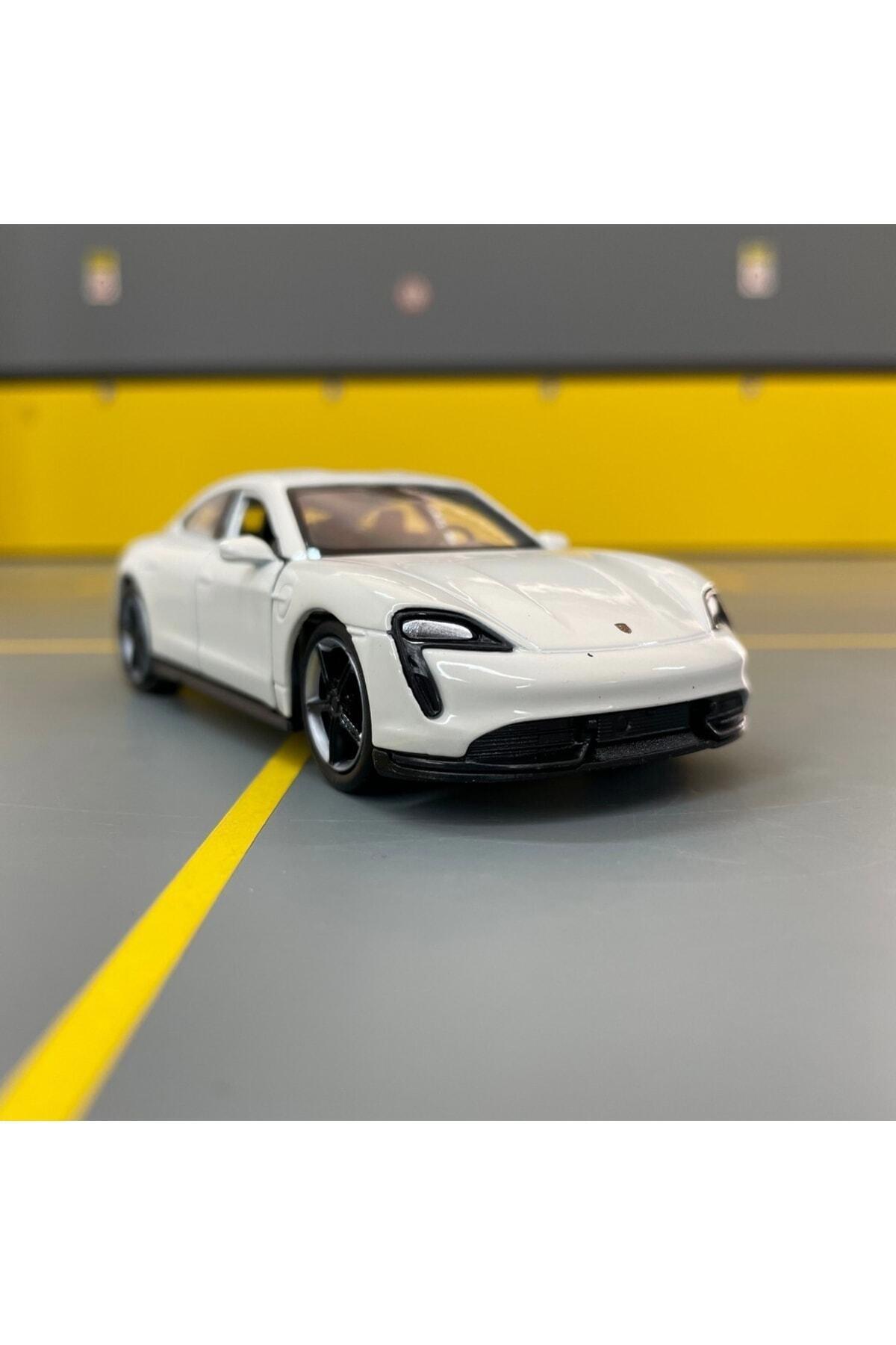 Porsche Taycan Turbo S 1/36 Ölçek Diecast Metal Model Araba Oyunca Araba