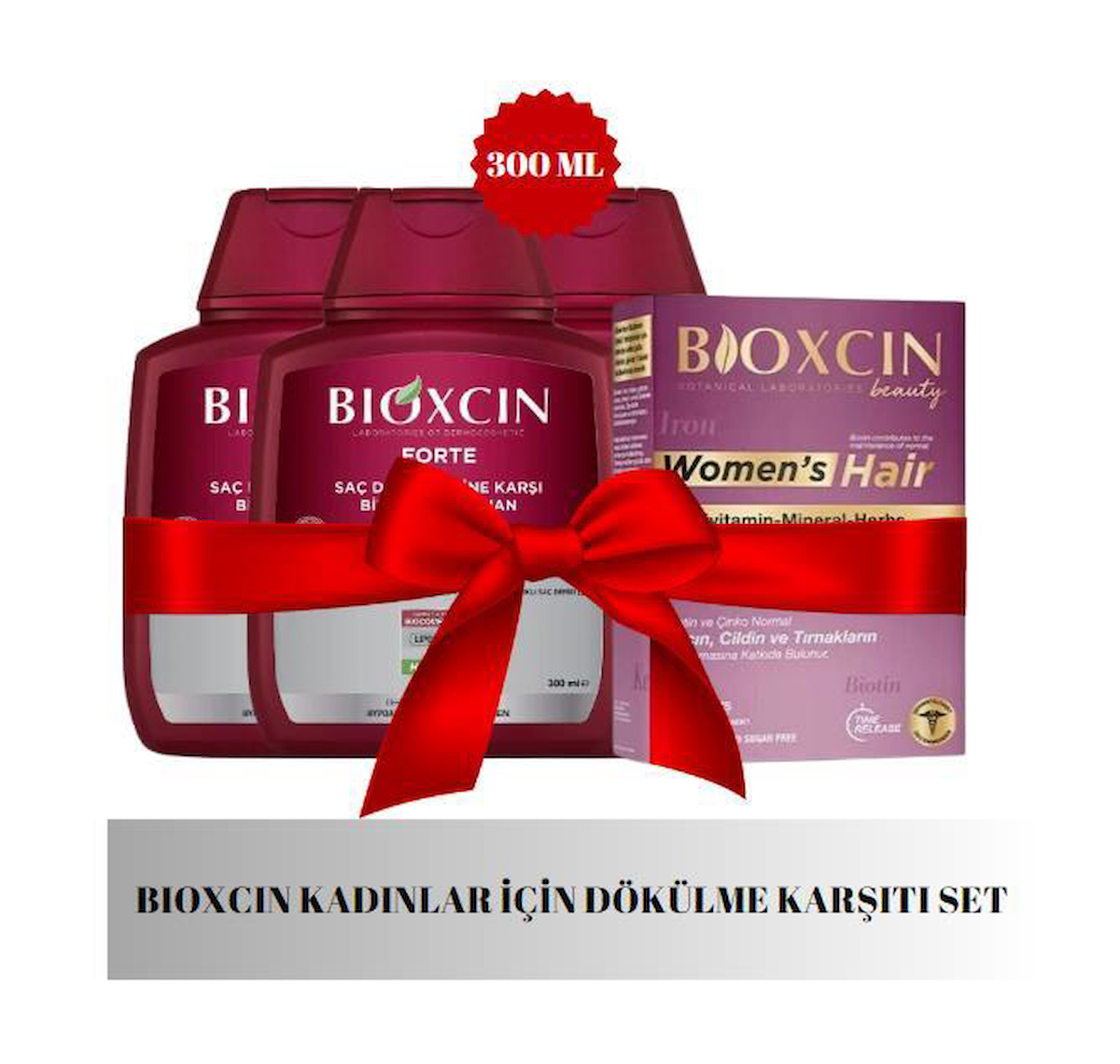 Bioxcin Forte Saç Dökülmesine Karşı Bakım Şampuan 3 Al 2 Öde+ Bioxcin Women's Hair 30 Tablet Kadınlar İçin Dökülme Karşıtı Set