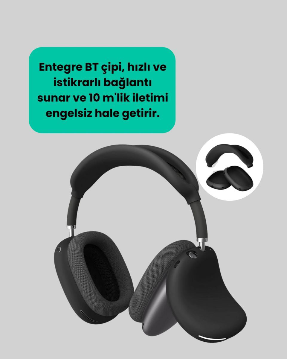 Katlanabilir Bluetooth V5.0 Kablosuz Kulaklık | 400 Mah, Gürültü Azaltma Yeni Nesil