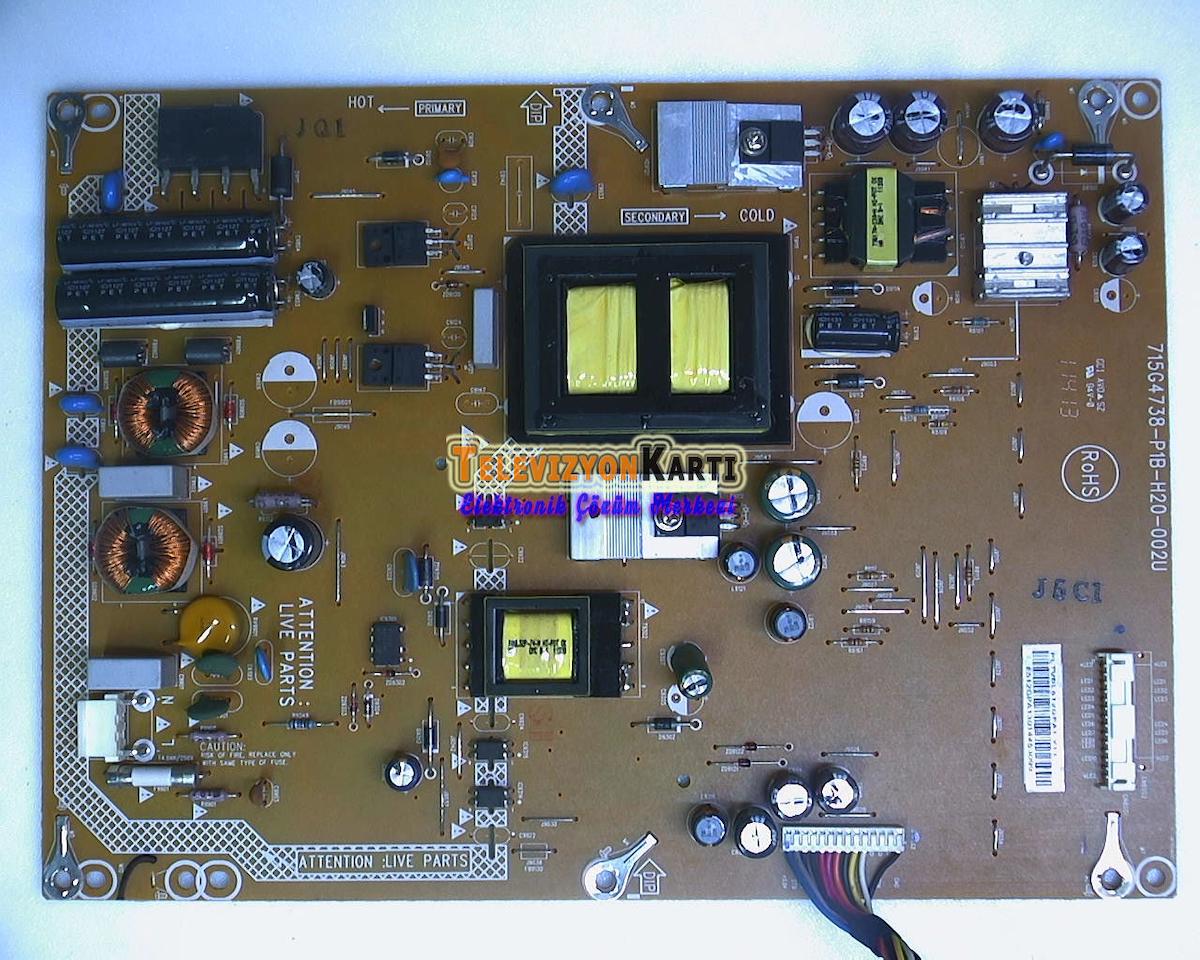 715G4738-P1B-H20-002U PLTVBL512GPA3 Philips 32PFL5406H/12 Power Board