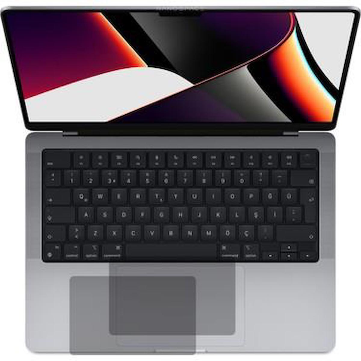 Macbook Air 13,6 Inch 2022 M2 Çip A2681 ile Uyumlu Mat Parmak Izi Bırakmayan Touchpad Koruyucu 2 Adet