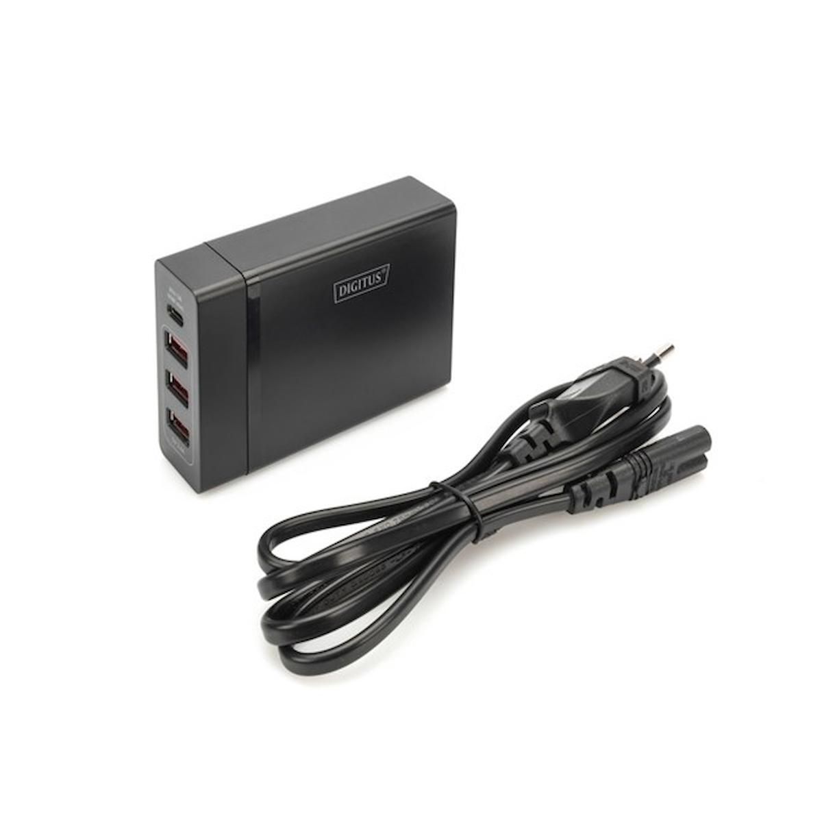 Digitus DA-10195 Type-C ve 3Port USB Şarj İstasyon