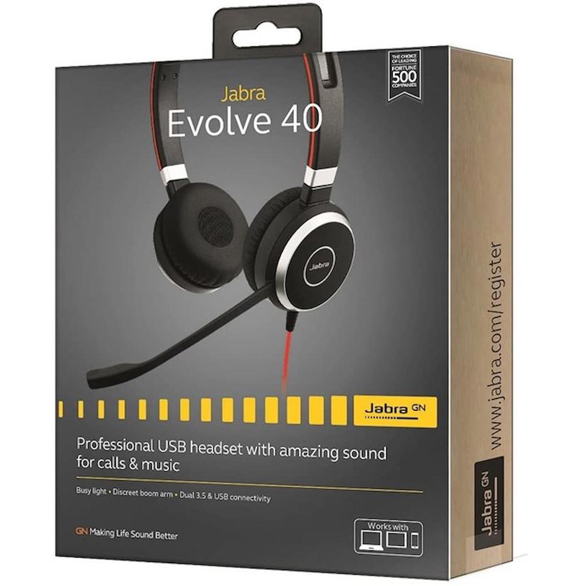 Jabra Evolve 40 Duo USB NC MS