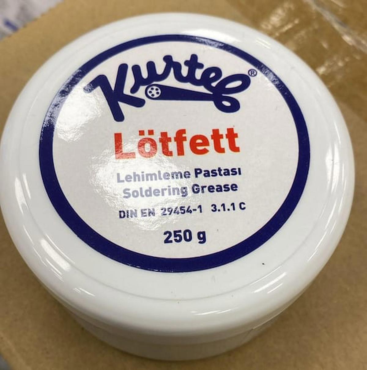 KURTEL 250 Gr. Lötfet - Lehim Pastası