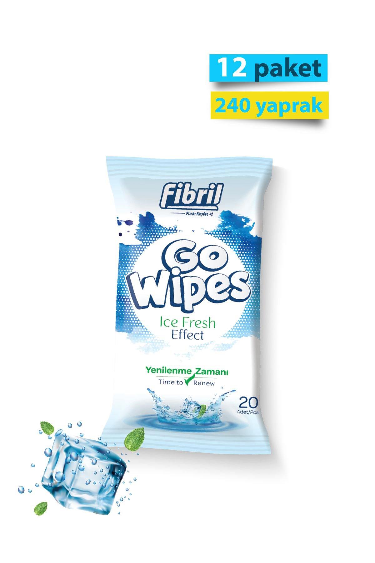 Go Wipes Ice Fresh Islak Mendil X 12 Paket 240 Yaprak