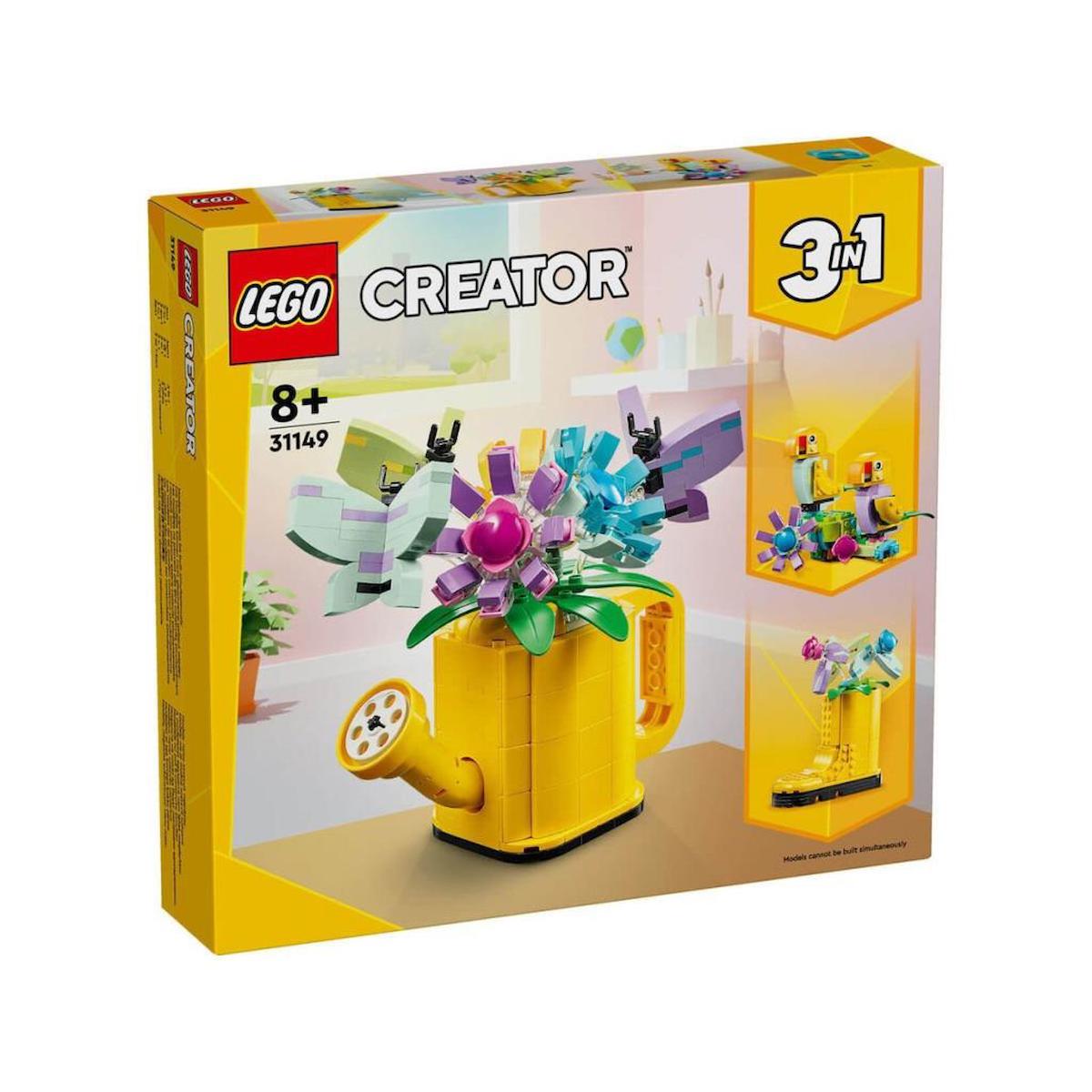 31149 LEGO® Creator 3’ü1 arada Sulama Kabında Çiçekler 420 parça +8 yaş