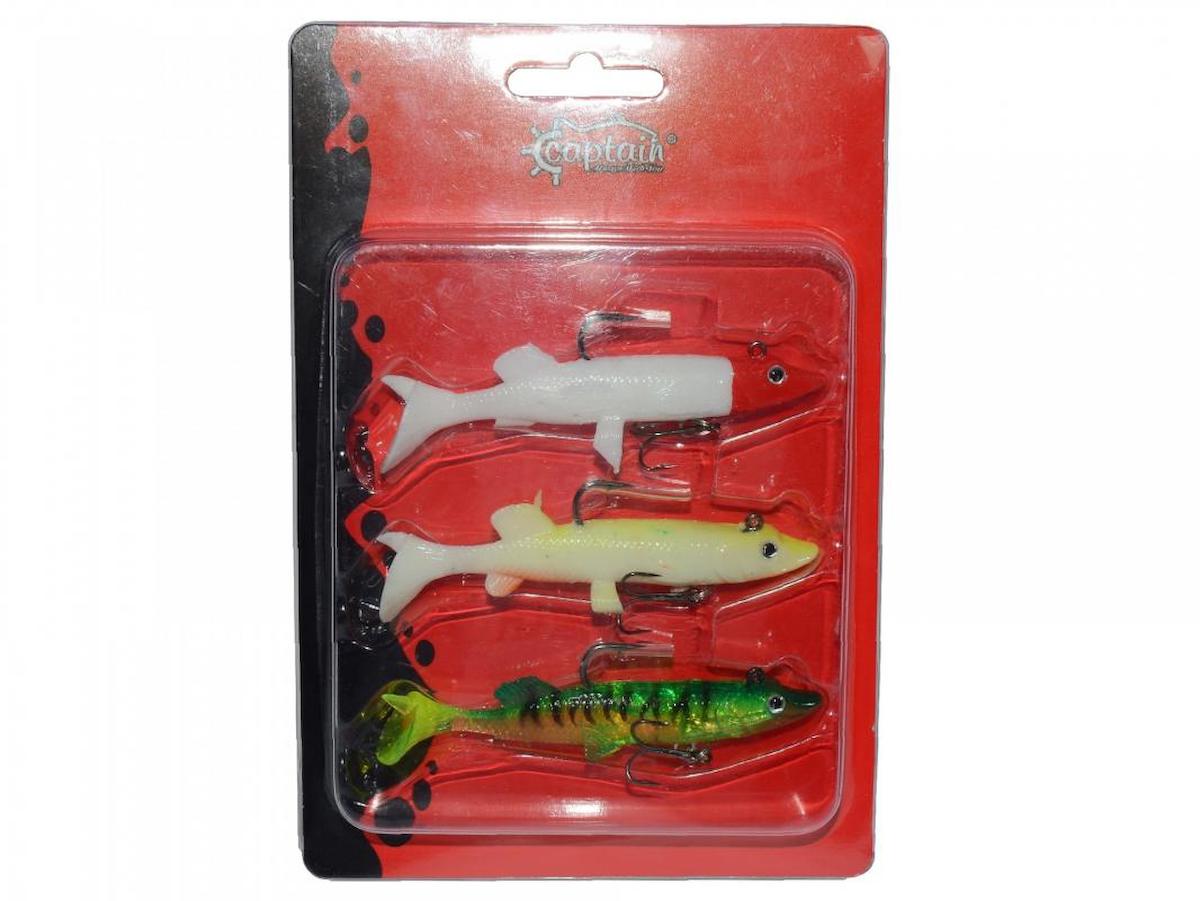 Captain 3070 Pluse Soft 14cm Turna Silikonu 3’lü Mix Set Suni Yem