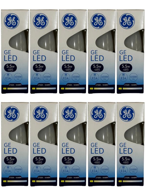 General Electric 5,5W (40W) 2700K (Sarı Işık) E14 Duylu Led Ampul (10 Adet)