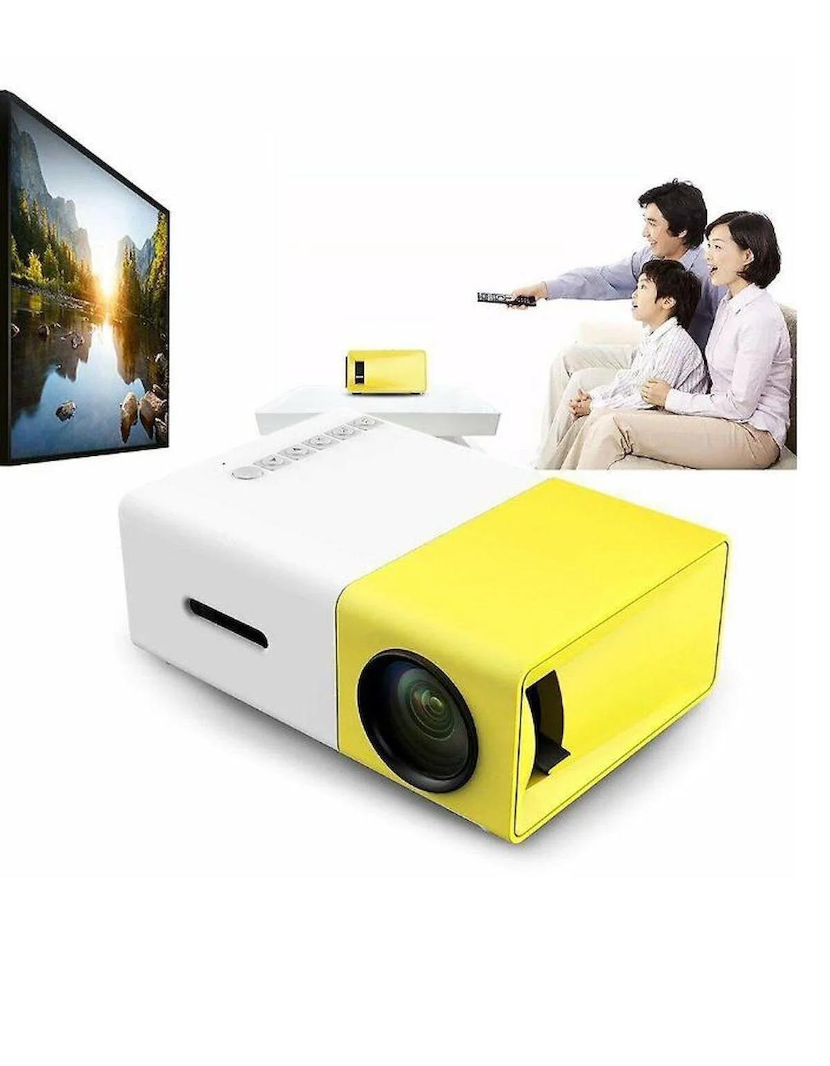 Taşınabilir Mini Led Projeksiyon Cihazı Ev Sineması