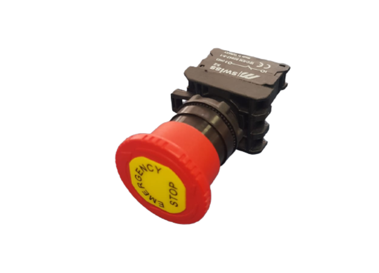 SW-AS542E 40MM MANTAR BUTON(1NC) ACİL STOP ETİKETLİ MUTLUSAN