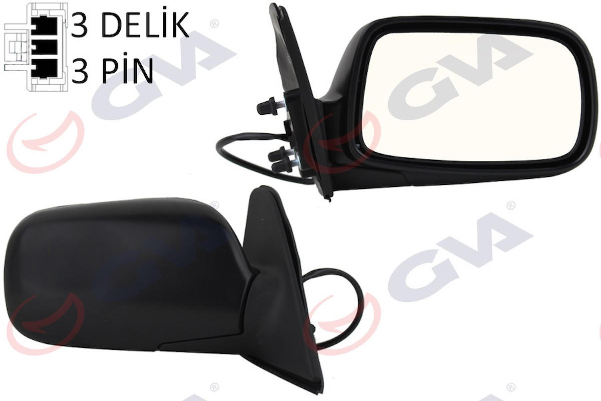 GVA Dış Dikiz Aynası Elektrikli Sağ Corolla 97-01 Vm-278er