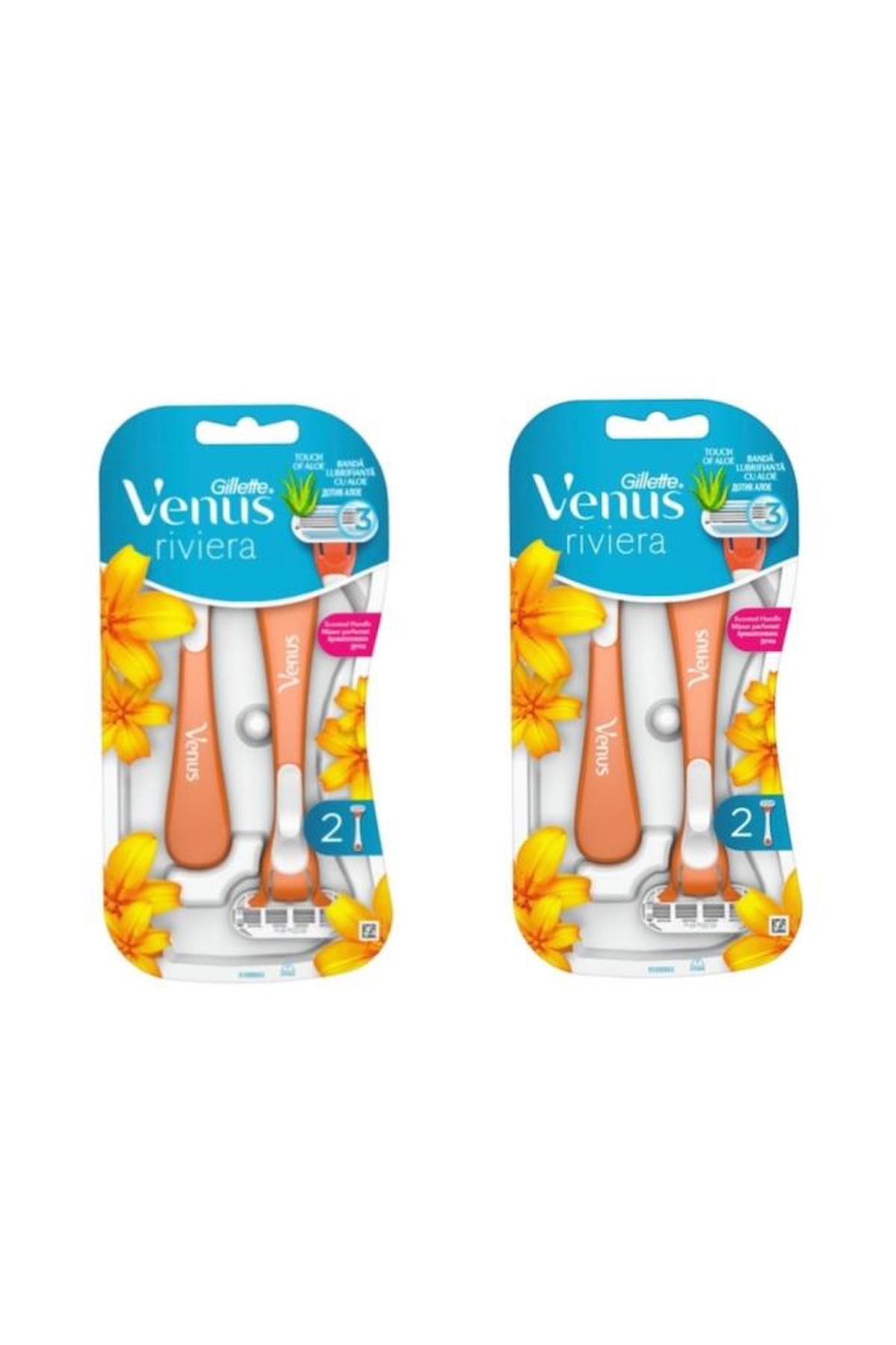 Gillette Venüs Riviera Kadın Tıraş Bıçağı 2'li X 2 Paket