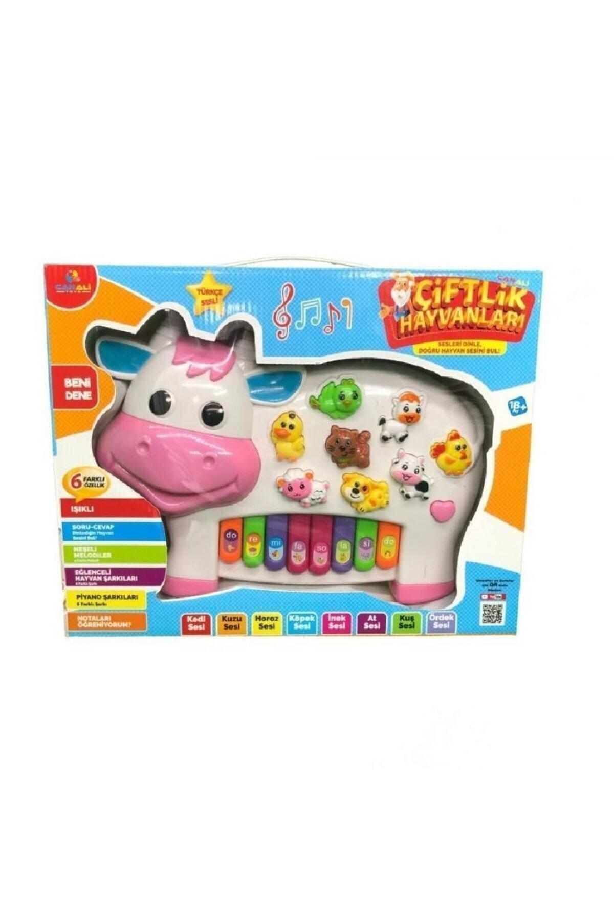 Can Ali Toys Müzikli Eğitici Piyano Cnl-2222 Sarı - Mavi