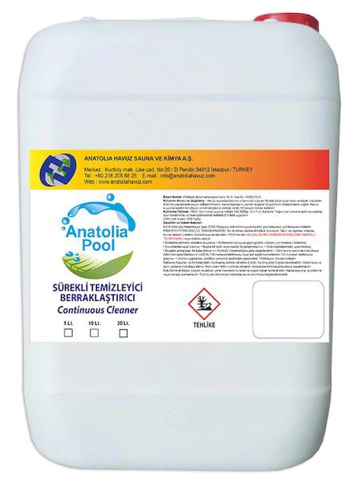 Anatolia Pool Sürekli Temizleyici 5 Lt (Continuous Cleaner)