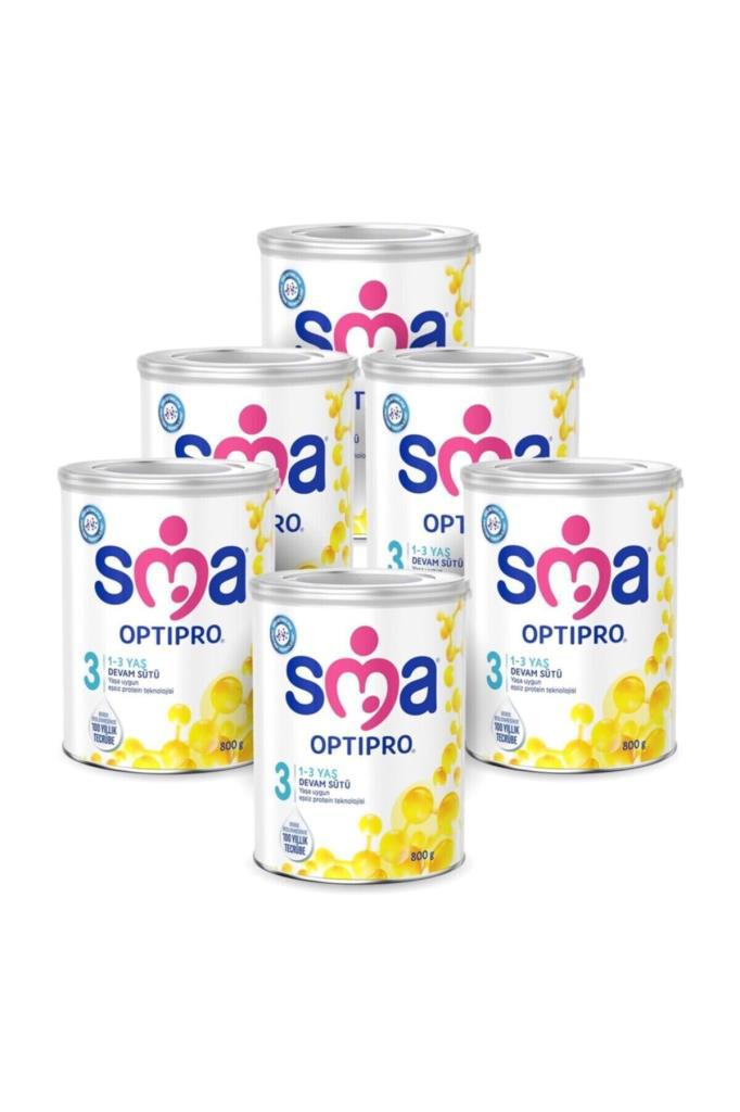 SMA Optipro 3 Prebiyotik Devam Sütü 6 x 800 gr