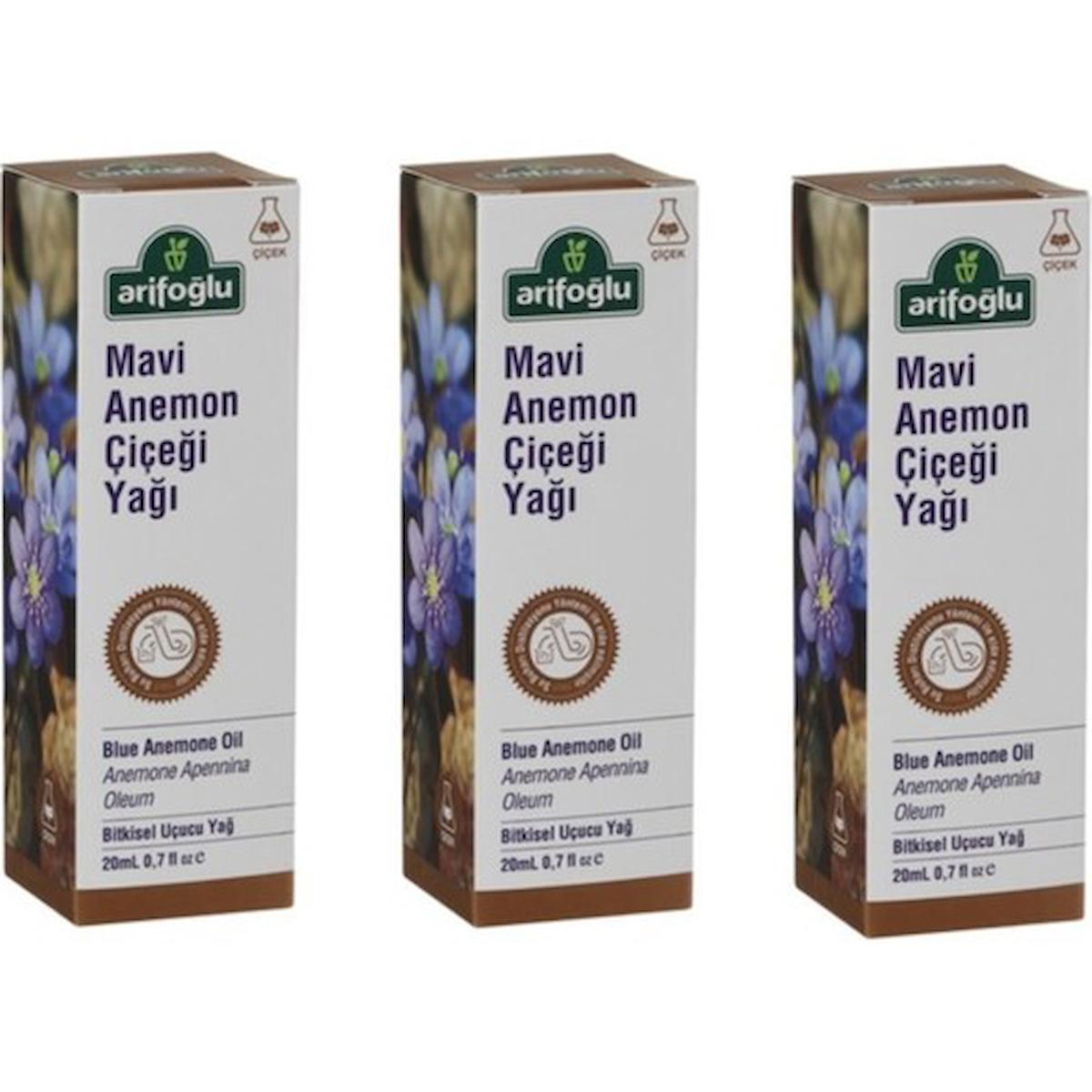 Arifoğlu 3 Adet Mavi Anemon Yağı 3 x 20 ml